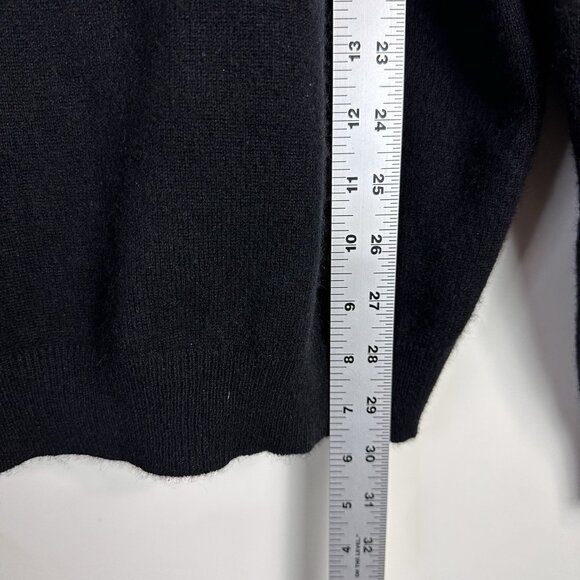 Glen Royal 100% Fine Cashmere Sweater Mens Large Black V Neck Pullover - Picture 6 of 6